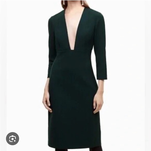 ARITZIA Babaton Masu Everest Dark Green Dress 0 - Picture 1 of 5